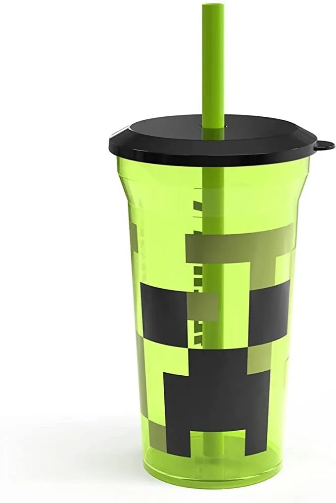 Minecraft Creeper Straw Tumbler