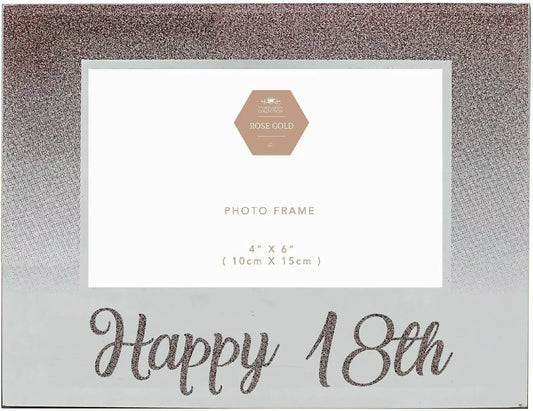 Happy 18th Birthday Rose Gold Frame