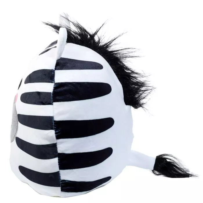 Rori Lion and Bali Zebra Reversible Plush Toy Cushion