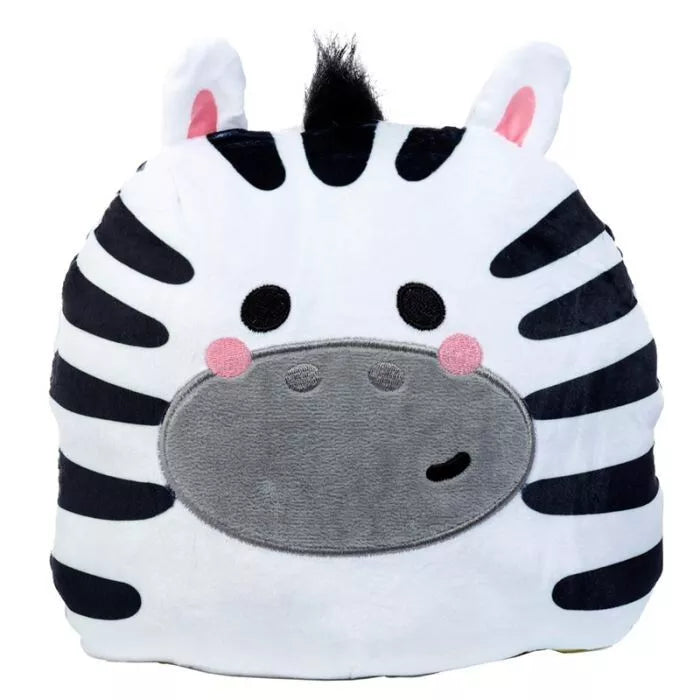 Rori Lion and Bali Zebra Reversible Plush Toy Cushion