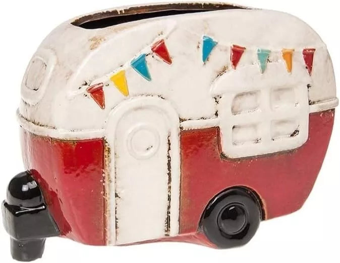 Village Pottery Red Caravan Planter