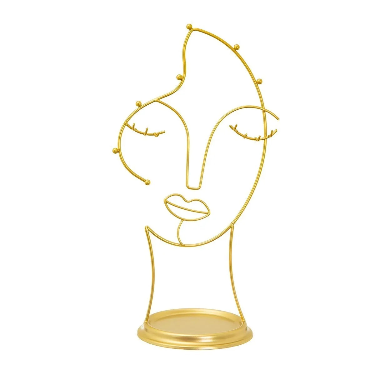 Maya Wire Gold Jewellery Stand