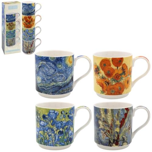 Van Gogh Set of 4 Stacking Mugs