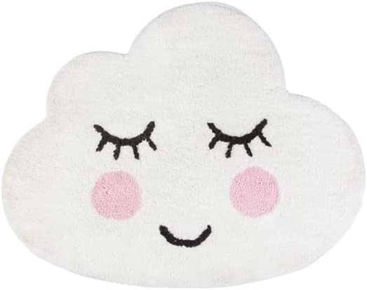 Sweet Dreams Smiling Cloud White Rug