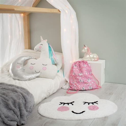 Sweet Dreams Smiling Cloud White Rug