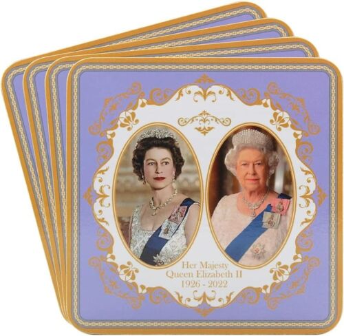 ROYAL HERITAGE HM Queen Elizabeth II Set of 4 Coasters